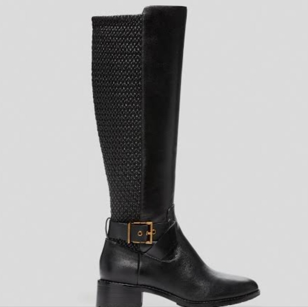 Cole Haan Women's Clover Stretch Side-Buckle Riding Boots Size 10 NWOT